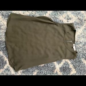 Olive green sleeveless top